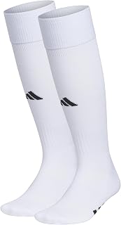 adidas Unisex Rivalry Over-the-Calf Soccer Socks (2 Pairs) - Moisture-Wicking, Arch Compression, Cushioned Comfort