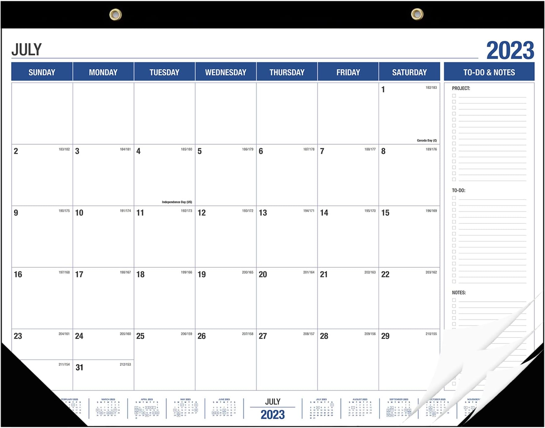 Amazon.com : 2023-2024 Desk & Wall Calendar - 18 Months from Jan 2023 ...