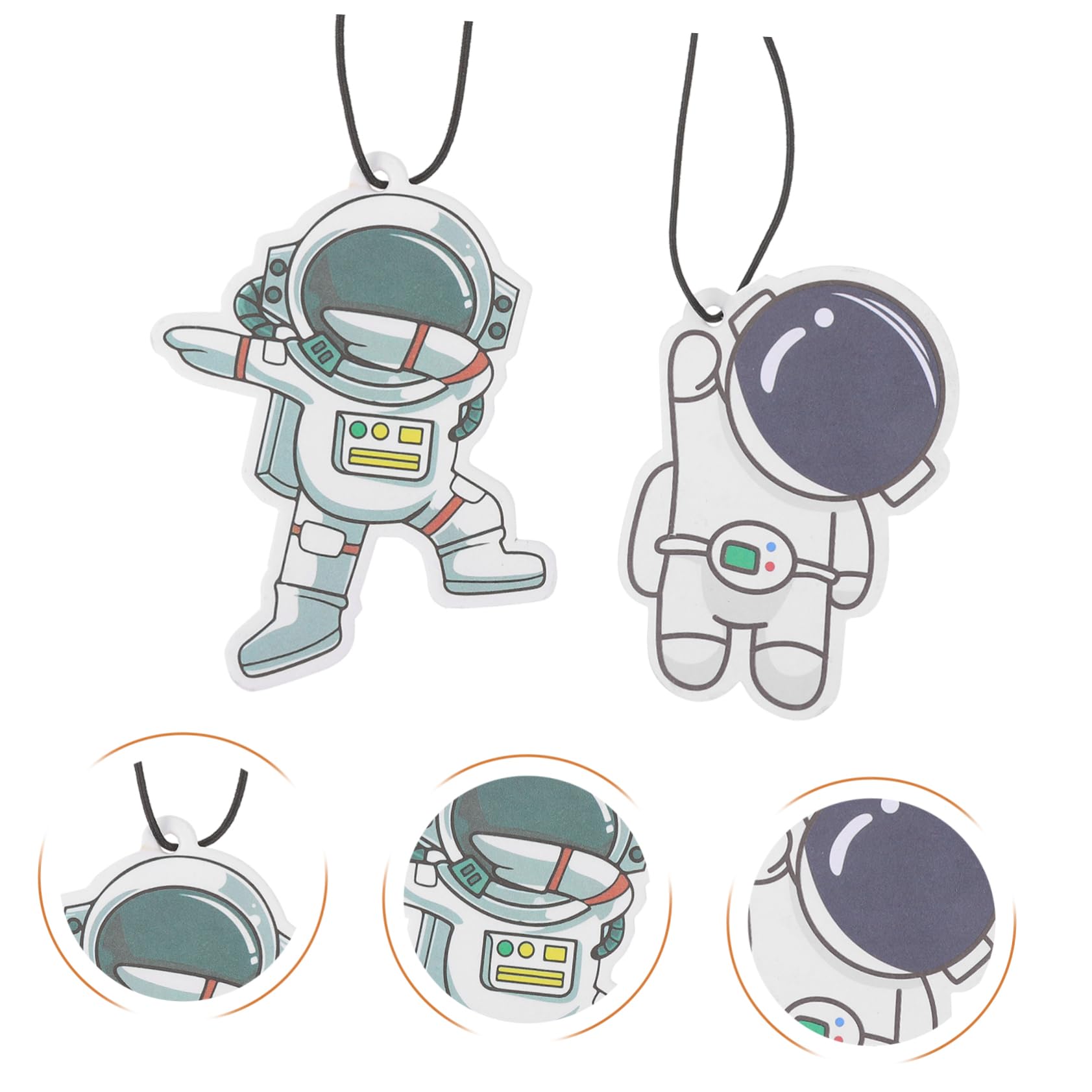 ibasenice 5sets Auto Air Lustige Astronaut Decor Rückspiegel Hängen Auto Zubehör 8 Stücke * 5