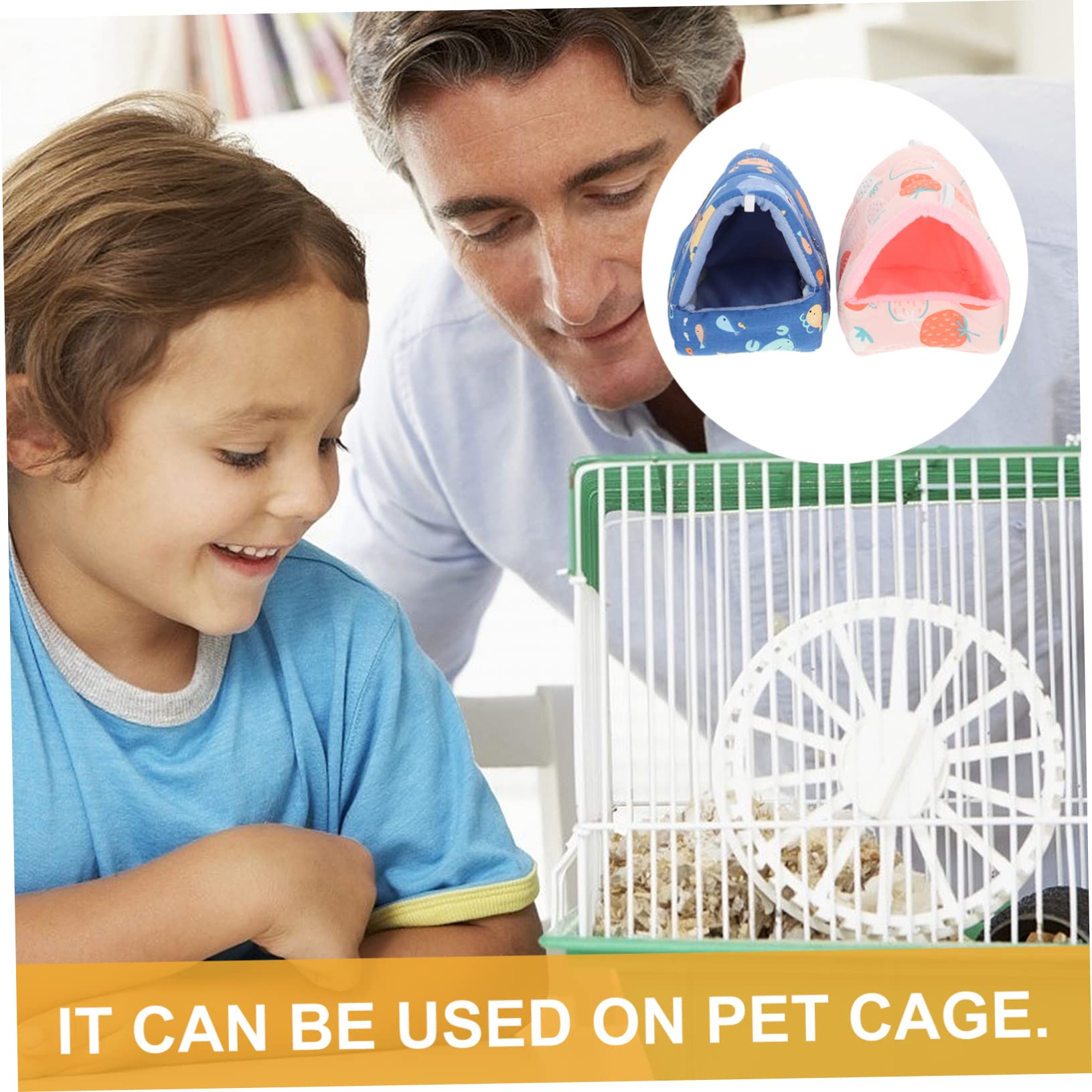 Nid Suspendu Pour Petits Animaux Minkissy - Hamac Coton Tunnel Douillet Pour Hamster, Perroquet, écureuil