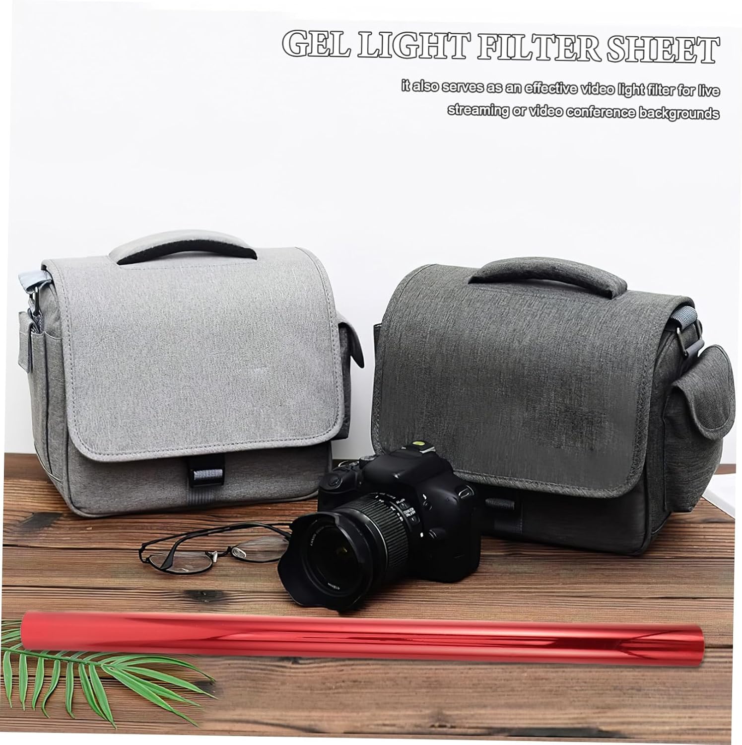 Photographic Light Film Gel Filter 50cmx100cm Orange for LED Light Correction and Office Glare Softening, Video Lighting Diffuser Sheet for Photo Studio and Video Recording