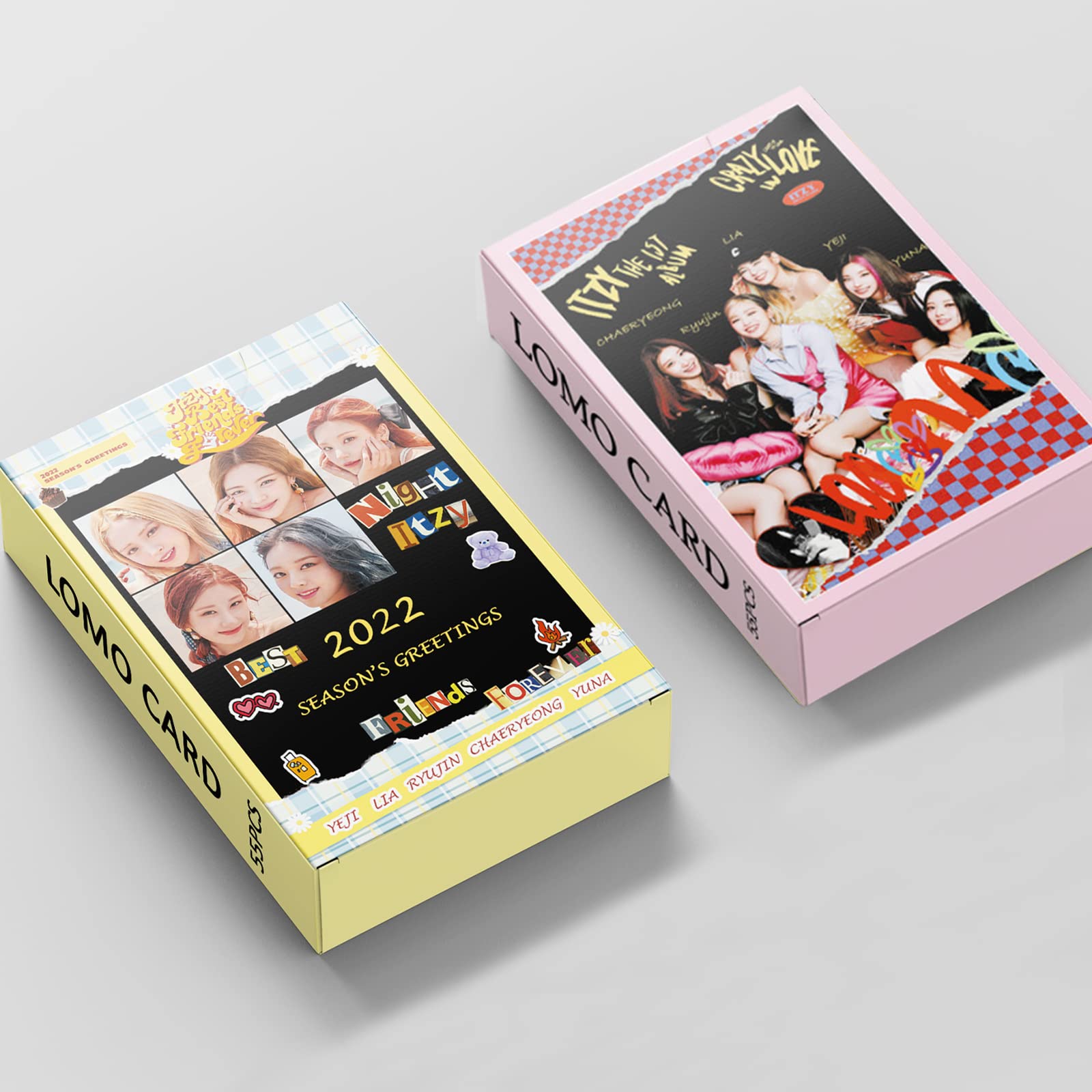Buy 110pcs/2pack ITZY LOMO Cards Set Crazy in love + 2022 Season's