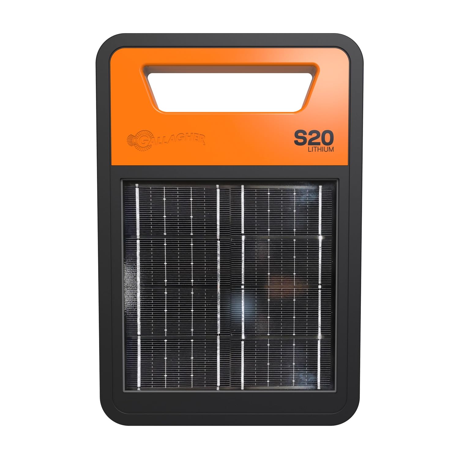 Gallagher Solar-Weidezaungerät S20Li mit Lithium-Akku - Elektrozaun für Hunde, Pferde, Rinder, Schafe, Schweine, Ziegen - Geeignet für Weidezäune bis 6 km