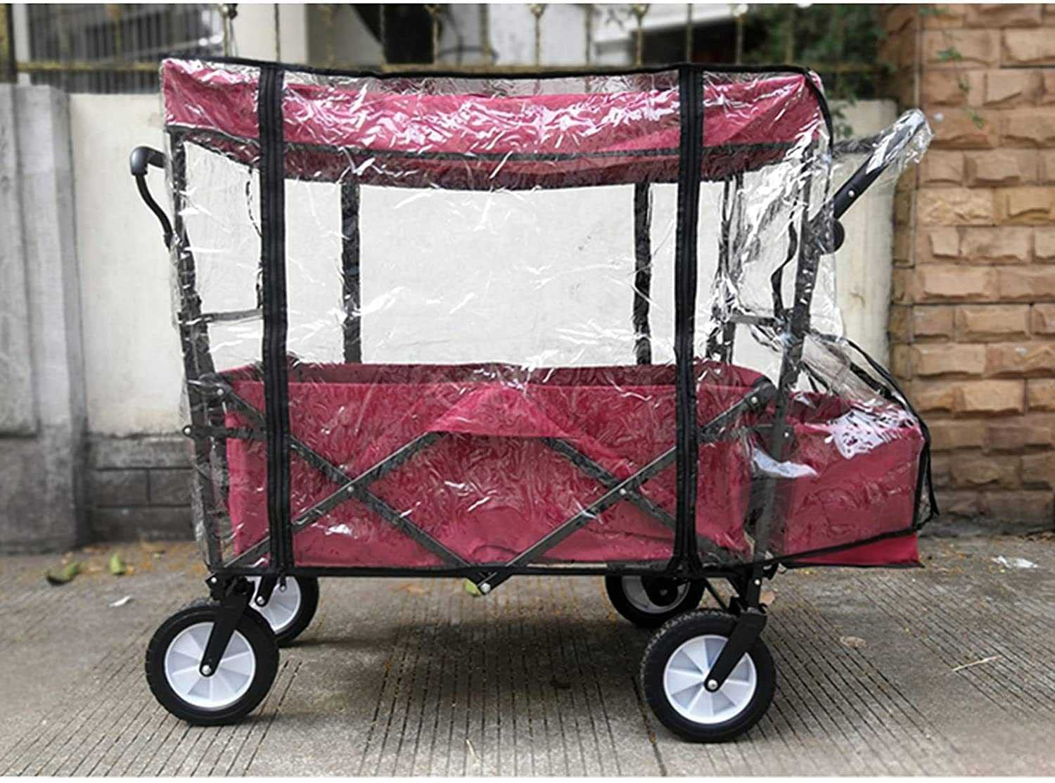 Cubierta impermeable para lluvia, sistema de viaje, protector contra la intemperie para carros, accesorio plegable para acampar al aire libre, protección contra el viento y la nieve