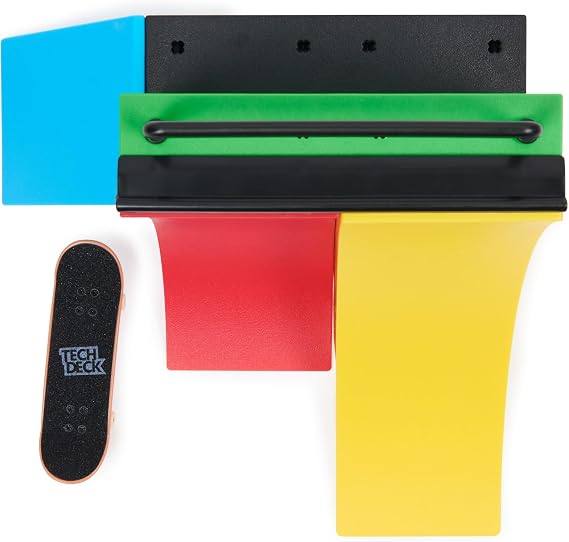 Tech Deck, Competition Wall 2.0 X-Connect Park Creator, Customisable and Buildable Ramp Set with Exclusive Fingerboard, Kids’ Toy for Boys and Girls Aged 6 and up