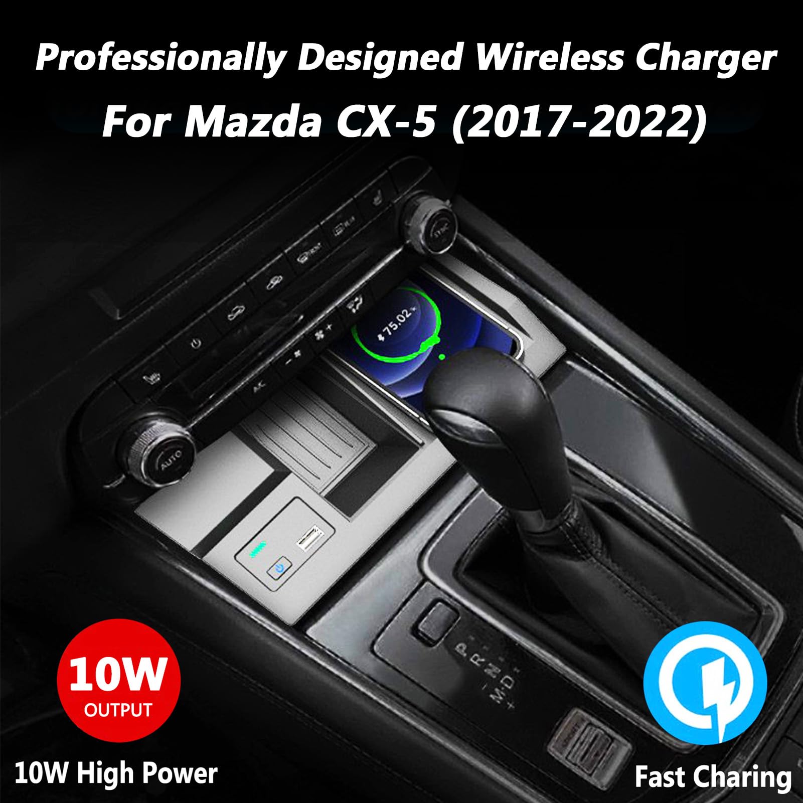Saldi Caricabatterie wireless per auto con illuminazione ambientale