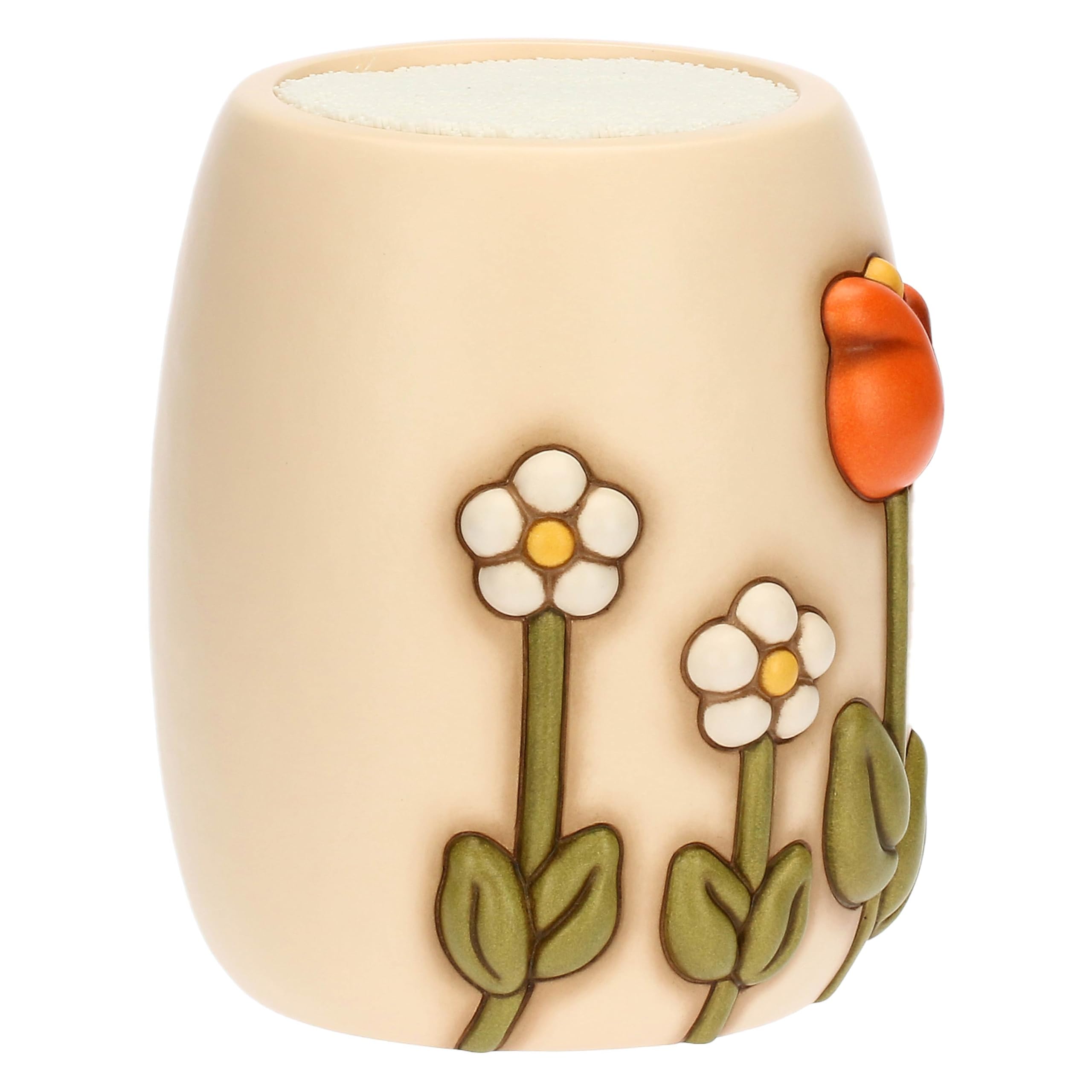 THUN, Porta Coltelli In Ceramica, Collezione Happy Country, Ideale per la tua Cucina, Accessori per Casa, 15,8 x 14,9 x 17,6 cm