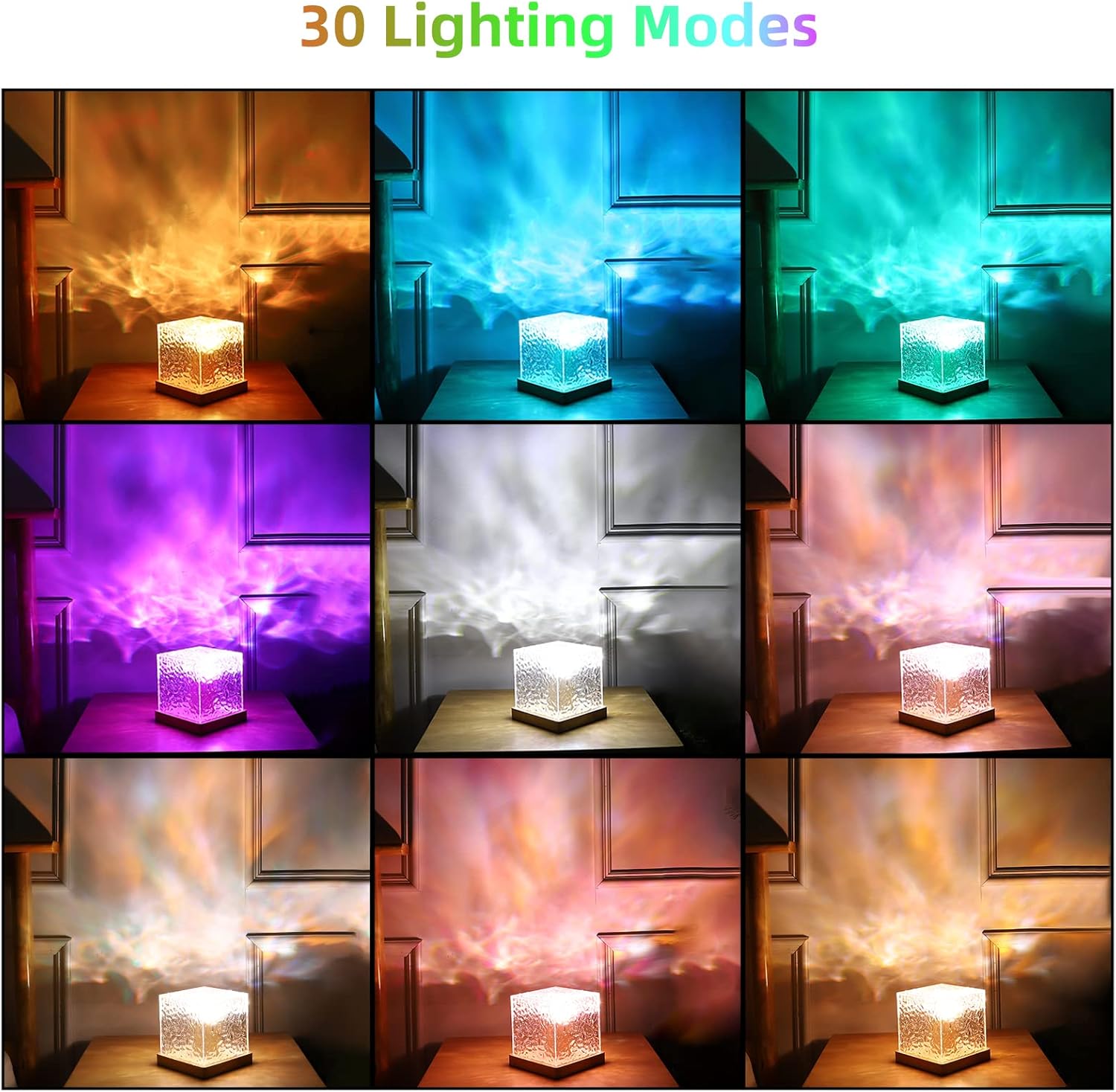 JIAWEN Galaxy Projector Light displaying 30 lighting modes