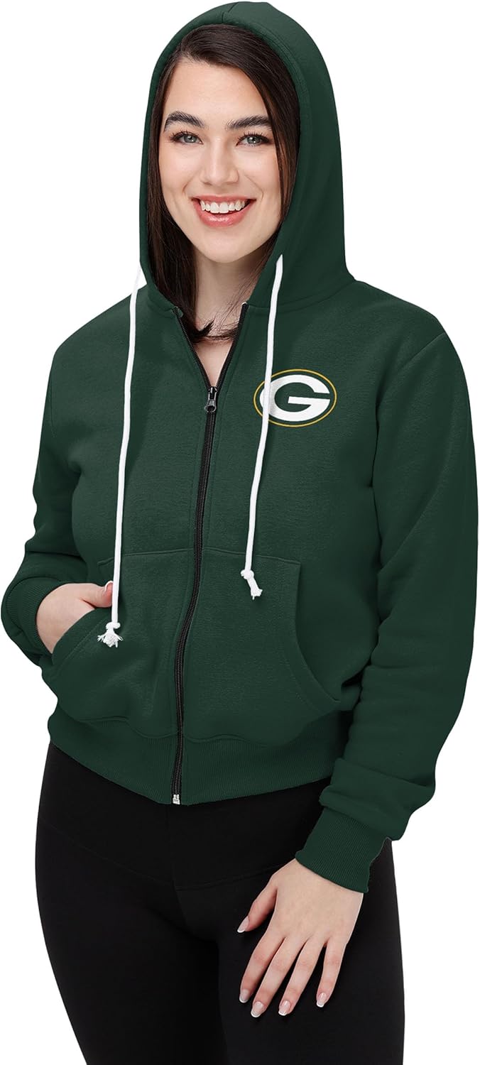 FOCO Women's Drop Tail Full Zip Hoodie