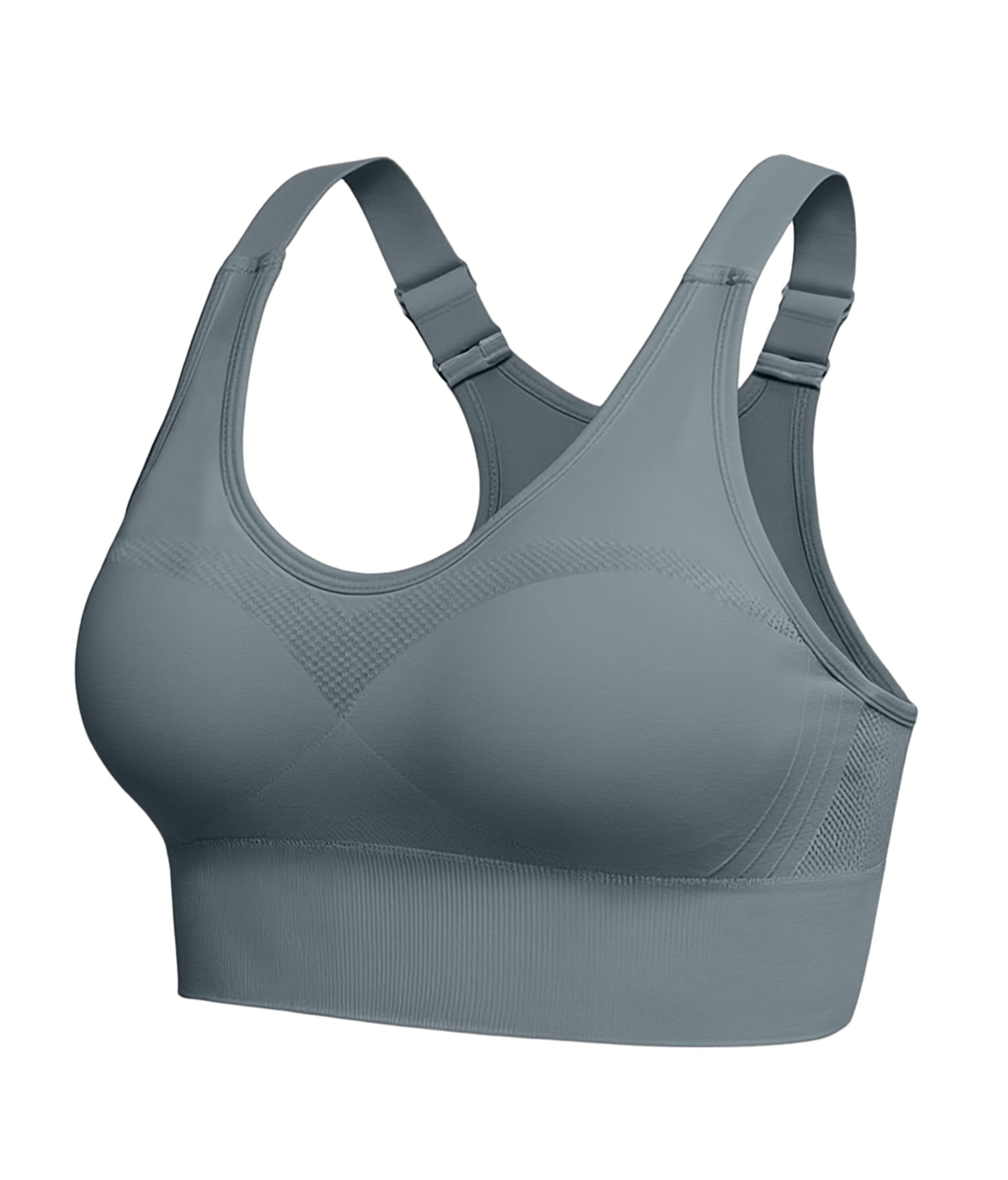 Vlazom Damen Sport BH Starker Halt Ohne Bügel Push Up Yoga Bra | Verstellbare Schultergurte, Abnehmbaren Brustpolster für Fitness Lauf