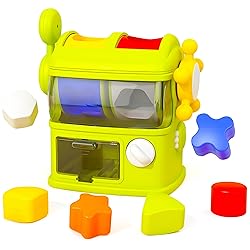 Baby Blocks Color Shape Sorter Montessori Toys for Toddlers 1-3, Sensory Toys, Preschool Learning Activities Matching Game, Educational Toy for Fine Motor Skills, Travel Gift for Boys and Girl