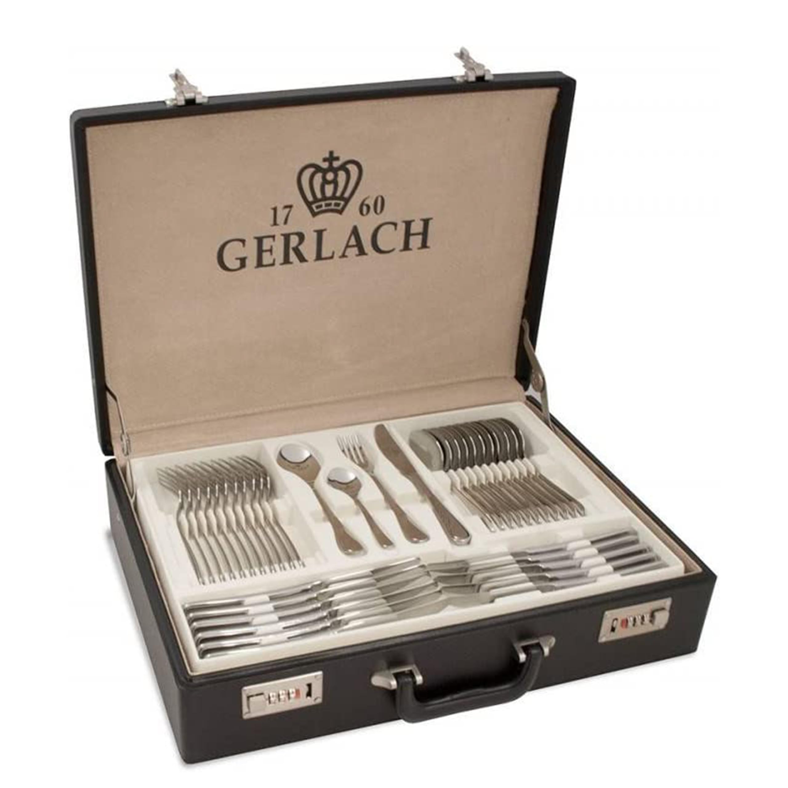 Gerlach - 5901035422117 | Un ensemble de couverts dans une valise élégante de 68 pcs - Celestia | 18/10 Steel