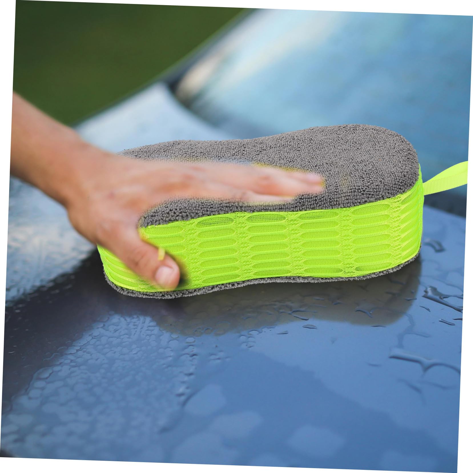 ULTECHNOVO 5stücke Car Cleaning Sponge Hochdichter Waschschwamm Für Reinigen Polieren Und Langlebig Und Vielseitig Einsetzbar Für Effektive Fahrzeugpflege