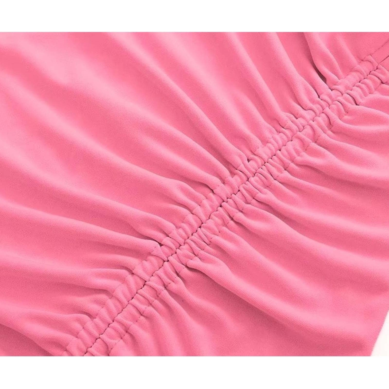 Vestido midi plisado de moda para mujer, elegante, verde, rosa, blanco, con cuello en V, sin mangas, con abertura larga, camisola elegante, para mujer, túnica
