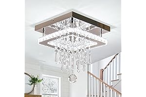 Square Crystal Chandelier: A Burst of Cool Illumination for Your Bedroom