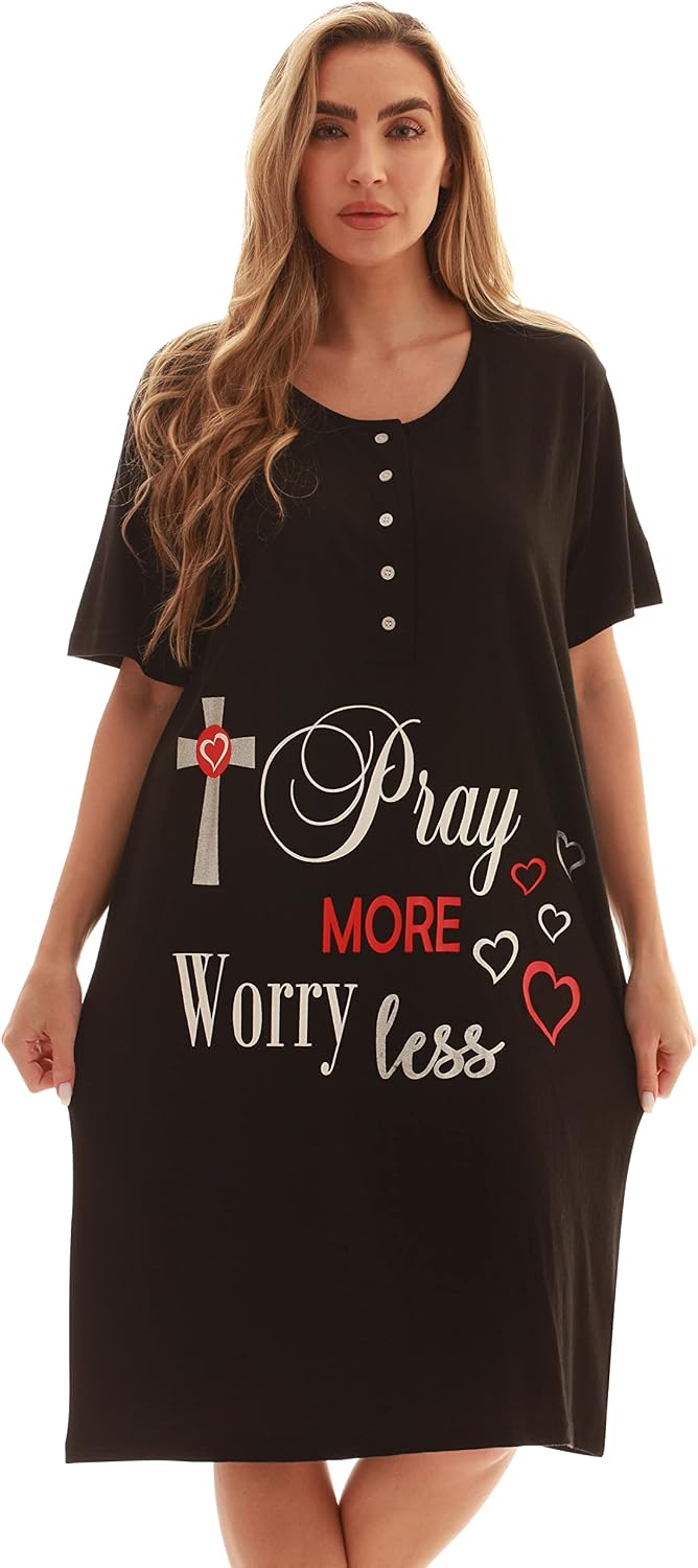 Just Love Short Sleeve Nightgown Sleep Dress for Women