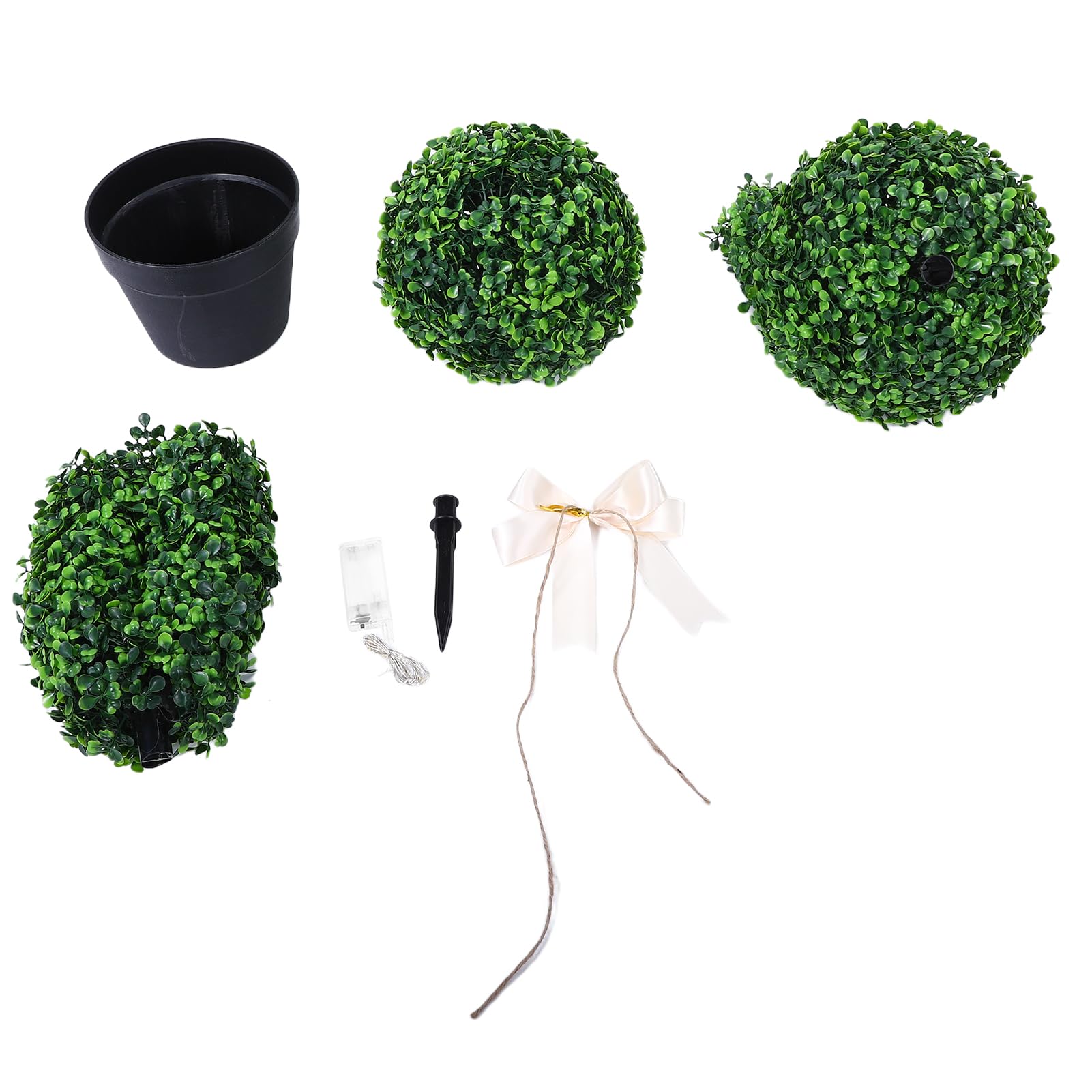 Naroote Decorazioni Pasquali, Albero Topiario a Forma di Coniglietto Artificiale da 90 Cm con Stringa Luminosa Pianta di Coniglio Finto Decorazione Versatile Estetica Naturale