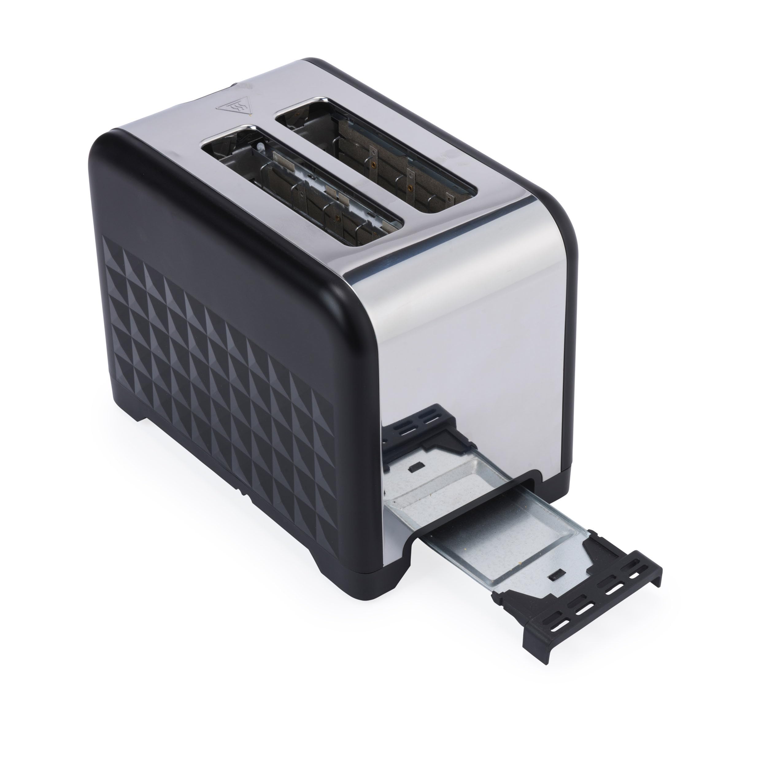 Petra PT6104BVDE Tostadora de 2 Rebanadas – Incluye Accesorio de Rejilla Calentadora, 7 Niveles de Tostado, Descongelar, Recalentar y Cancelar, Bandeja para Migas Extraíble, Diseño en Diamante, 930 W