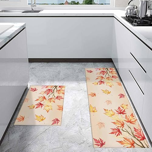 Miniatura 156 de Alfombras de cocina de Navidad absorbentes antideslizantes para piso, árbol de Navidad, muñeco de nieve y copo de nieve, alfombras y tapetes