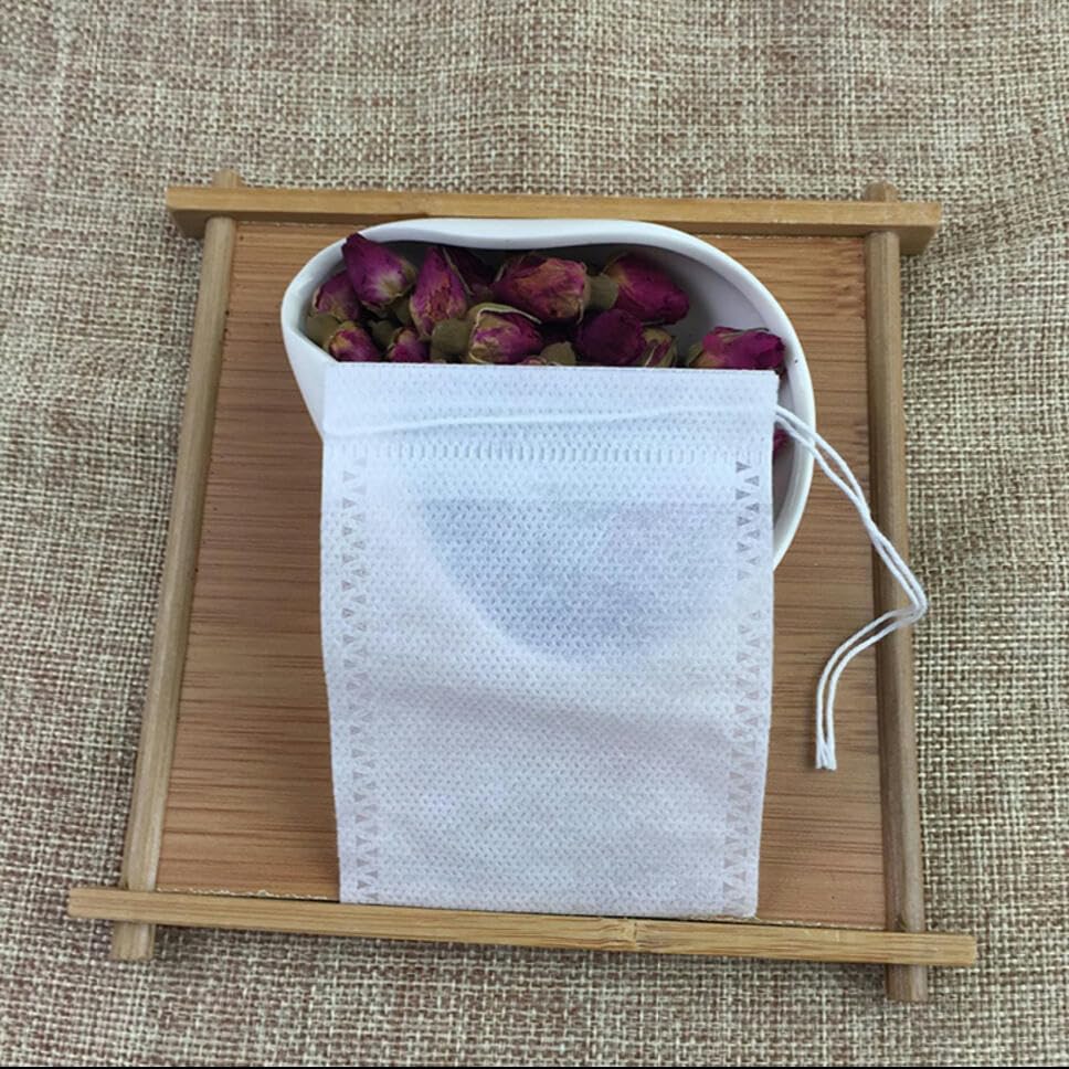 500 bolsas de té vacías con sello curativo de hilo, bolsas de filtro de 7x9 CM para café, té, bolsa de té de papel suelta, 8x12 CM, papel de filtro, 500 unidades