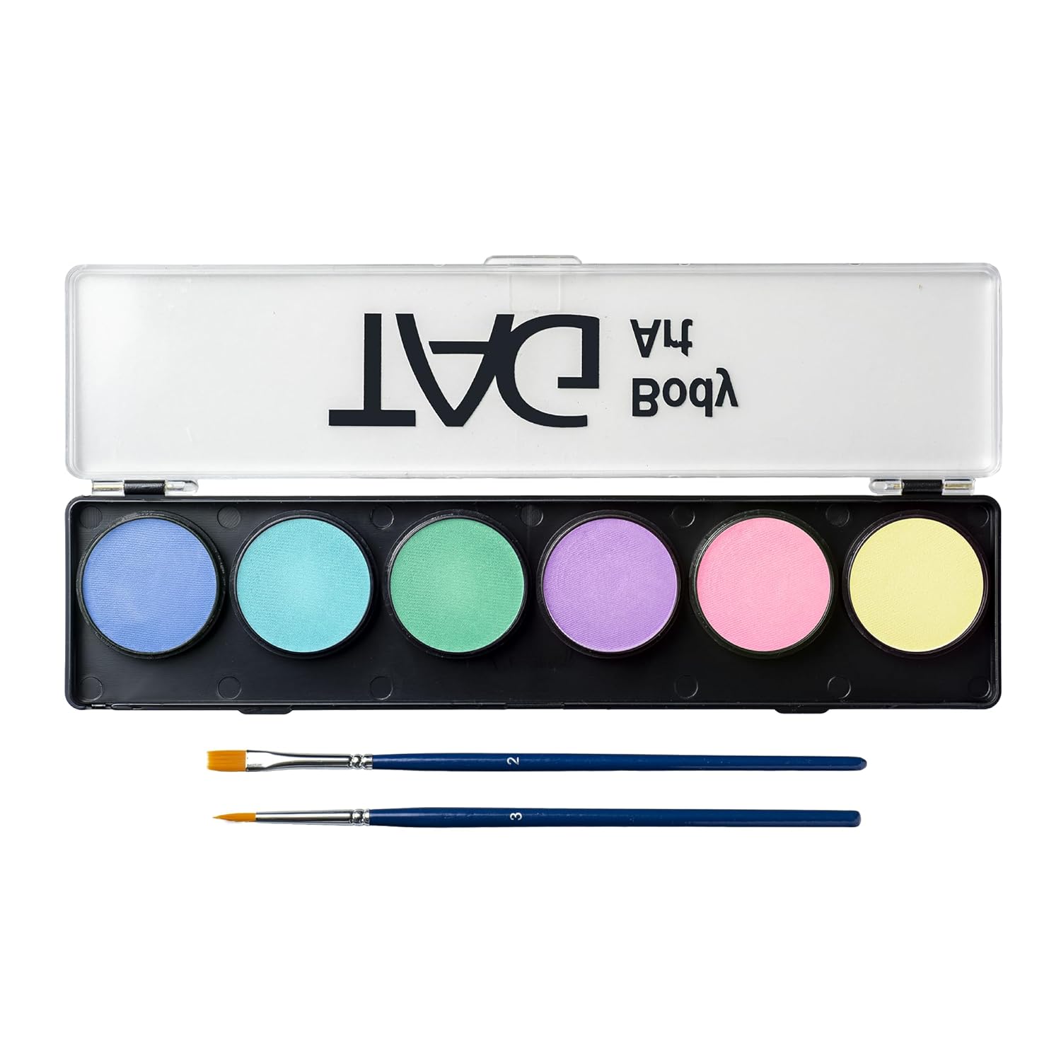 TAG Professional Face & Body Paint Pastel Macaron Palette 6 x 10g, Non-Toxic, Hypoallergenic, Easy to Wash off, ideal for Kids Parties, Halloween, Cosplay & Festivals