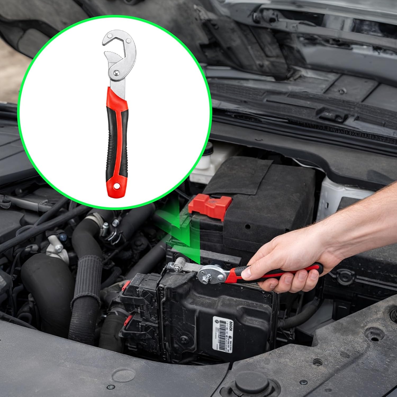 10-22mm 8.27" Adjustable Wrench Multi-Functional Pipe Tool, Quick-Release Pipe & Bathroom Wrench for Home Auto Hardware Repairs, Plumbing, Garage Work