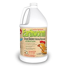 Earthworm Drain Cleaner - Drain Deodorizer - Natural and Safer for Families - One (1) 1 Gallon bottle