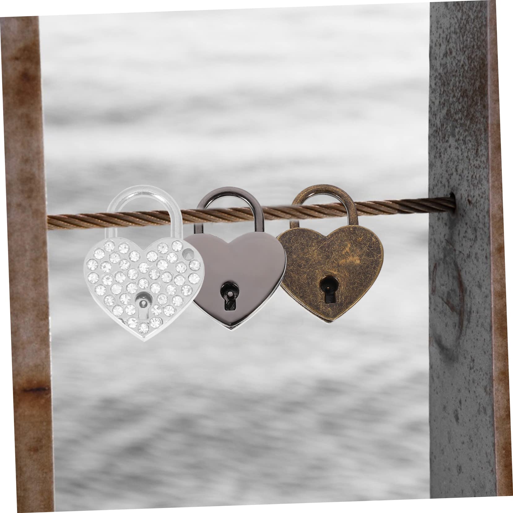 10sätze Herzförmige Vorhängeschlösser Im Set Mit Glitzerdesign Reisefreundliche Liebesschlösser Für Zu Valentinstag Und Romantische Anlässe