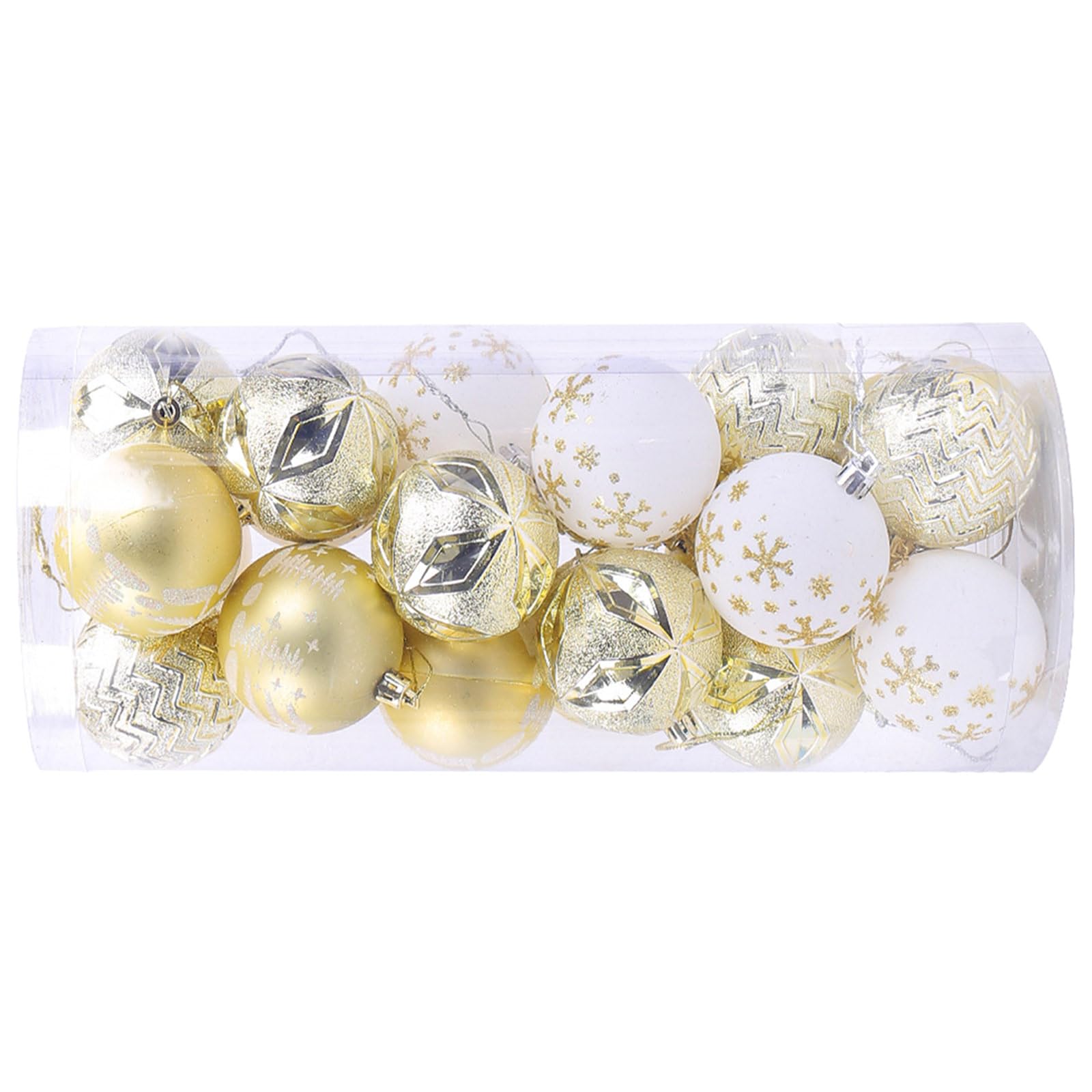 Jazuaiao Practical Christmas Sphere Decoration Elegant Christmas Tree Baubles with Festival Paint Designs Portable Hangings Ornament