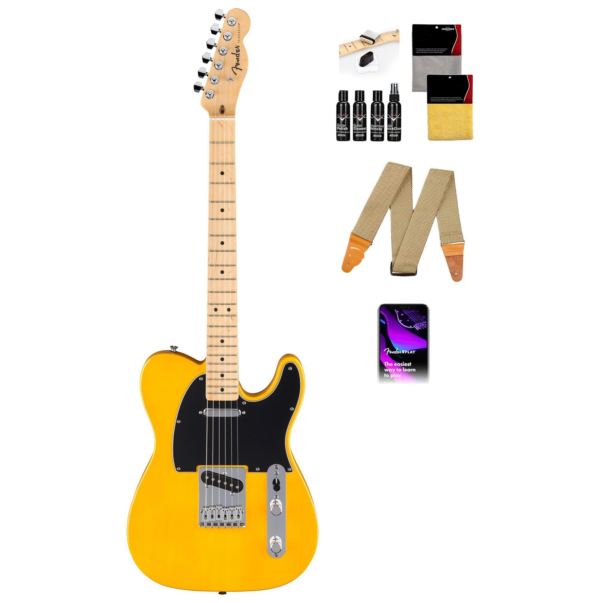 Amazon.com: Fender Standard Telecaster - Butterscotch Blonde