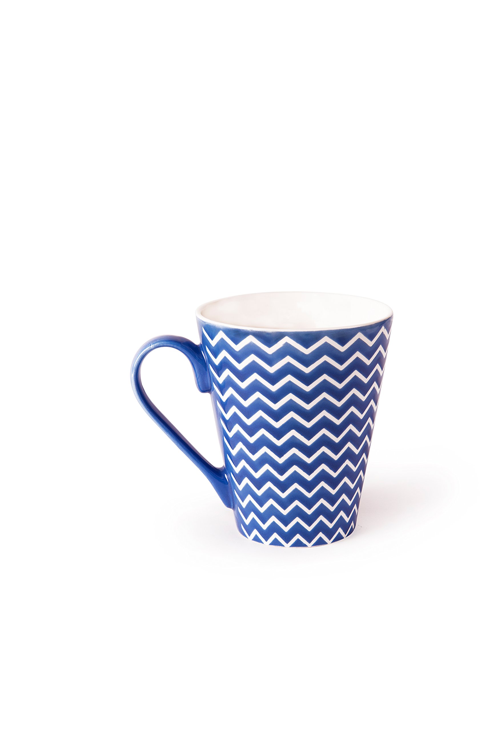 Excelsa Enjoy Mug, Porcelain, Green, 10 x 10 x 8.5 cm 10 x 10 x 8.5 cm azure