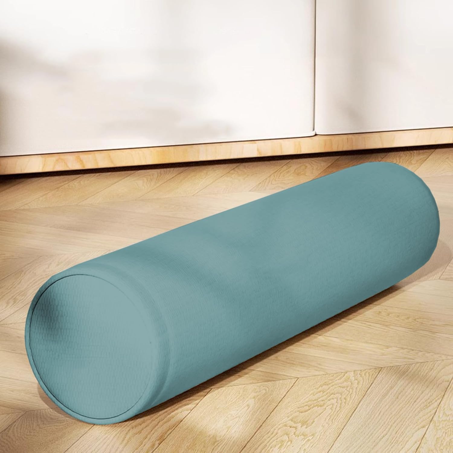 Round Sofa Bed Pillow, Cylindrical Back Support Pillow Headboard Neck Lumbar Pillows for Long Sleep Sofa Bed with Remote Closure (60x15cm,