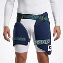 SHREY Meta VR Thigh Guards (Professional Range) Cricket Batting Thai Pad for Mens (Navy Blue, XS, Right Hand) gallery image