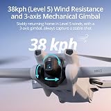 Bundle DJI Mini 3 Fly More (DJI RC) – Mini drone caméra léger et pliable avec vidéo 4K HDR, temps de vol de 38 minutes, Prise verticale réelle et fonctions intelligentes. - 6