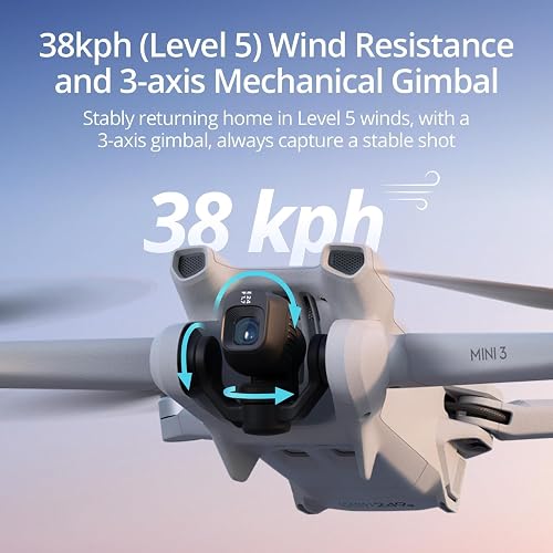 Bundle DJI Mini 3 Fly More (DJI RC) – Mini drone caméra léger et pliable avec vidéo 4K HDR, temps de vol de 38 minutes, Prise verticale réelle et fonctions intelligentes. - 6