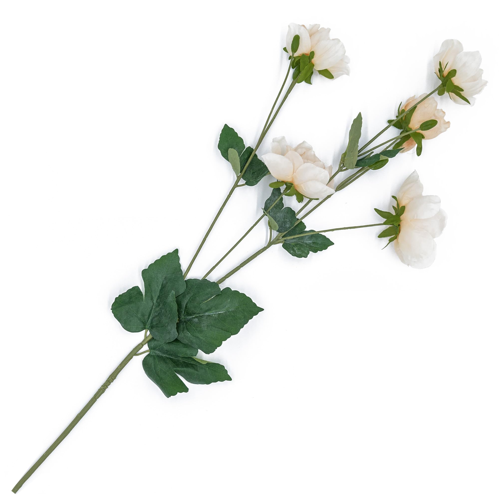 Artificial Anemone - Perfect Artificial Dried Flowers For Your Home, Vases, Table Décor Living Room Outdoor Living Interior Design Accessory 95x2x95Cm Cream