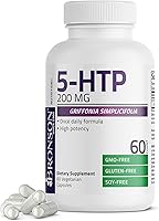Vista 9 de Bronson 5-HTP 200mg (5-hidroxitriptófano) Griffonia Simplicifolia Sin OMG, 120 Cápsulas Vegetarianas