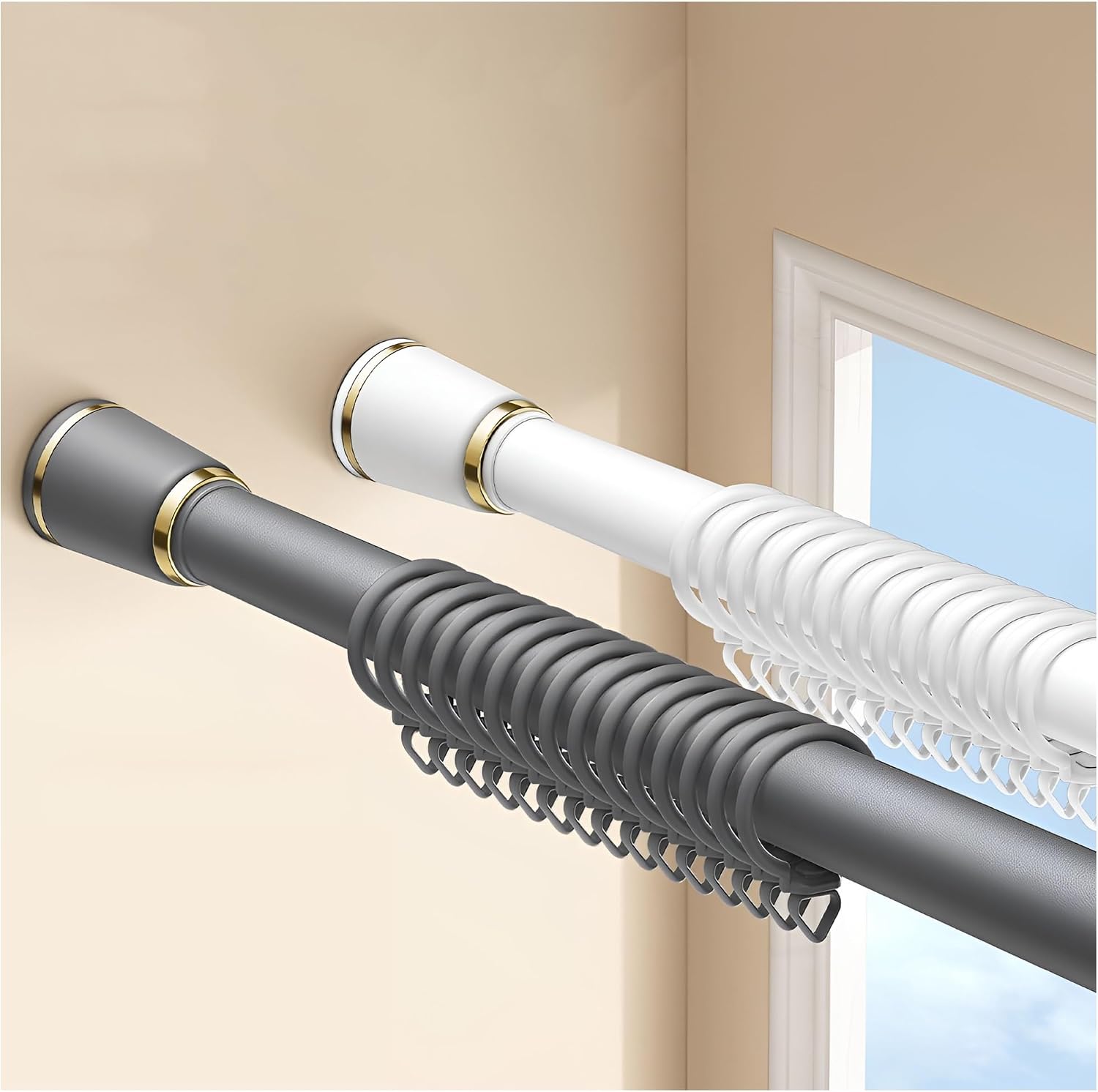 Amazon GZDXBF Heavy Duty Tension Rod Curtain Pole Never Rust Non amazon-gzdxbf-heavy-duty-tension-rod-curtain-pole-never-rust-non