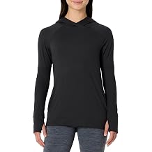 Amazon Essentials Women's Athletic Soft Performance Lightweight Long Sleeve Pullover Hoodie Gym Top