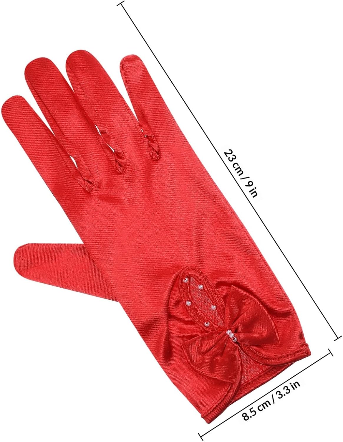 Wrist Satin Gloves for Women Elegant Wedding Accessory Formal Gloves for Prom Dresses and Special
