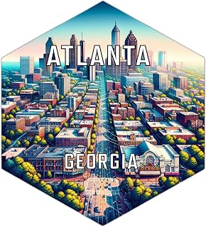 Atlanta Georgia Travel Destination Souvenir Vinyl Decal Sticker 2-Inch