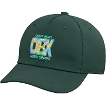 Vintage OBX Outer Banks North Carolina Tie Dye Colorful Adjustable Baseball Hat
