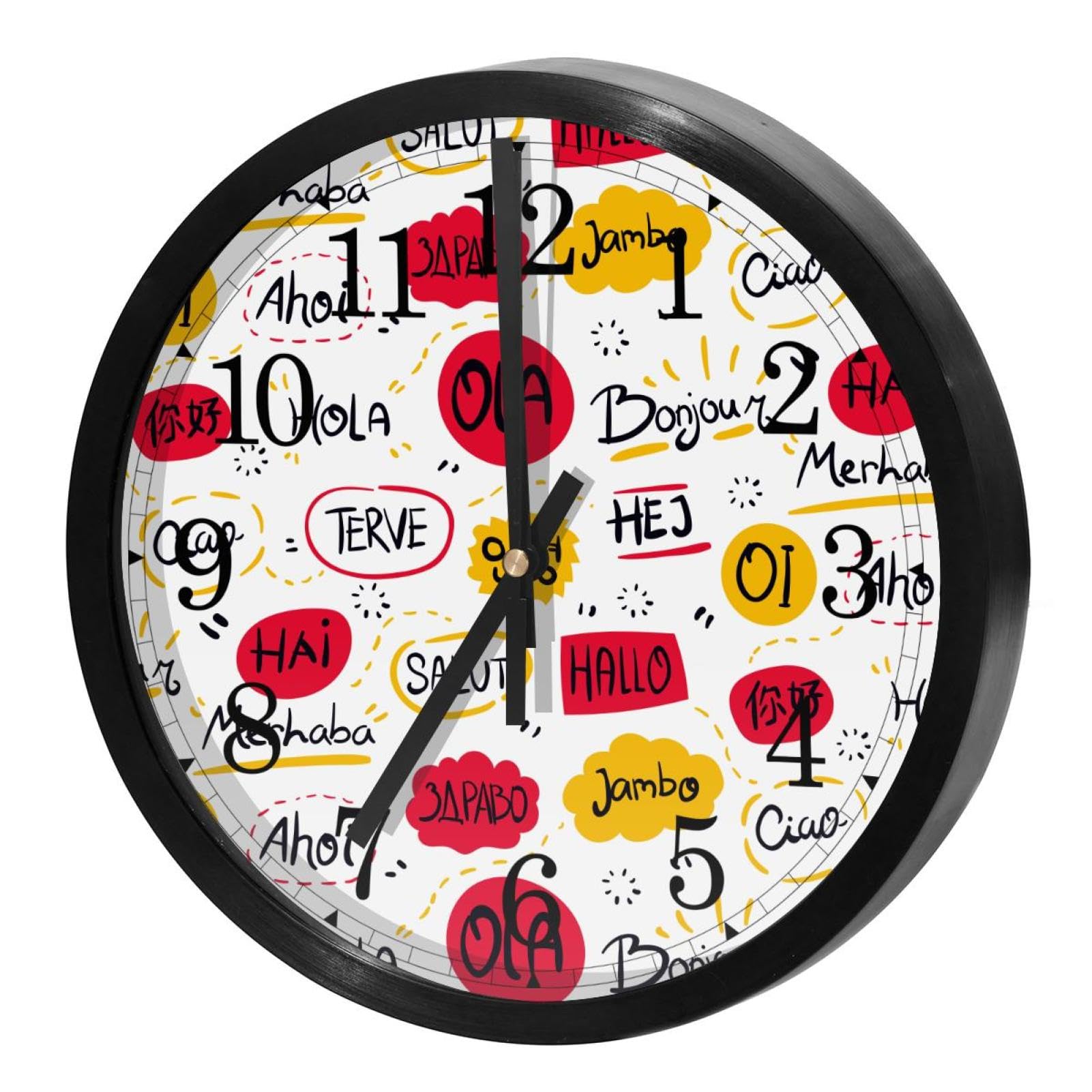 Horloge murale silencieuse sans tic-tac pour un espace de travail zen et productif