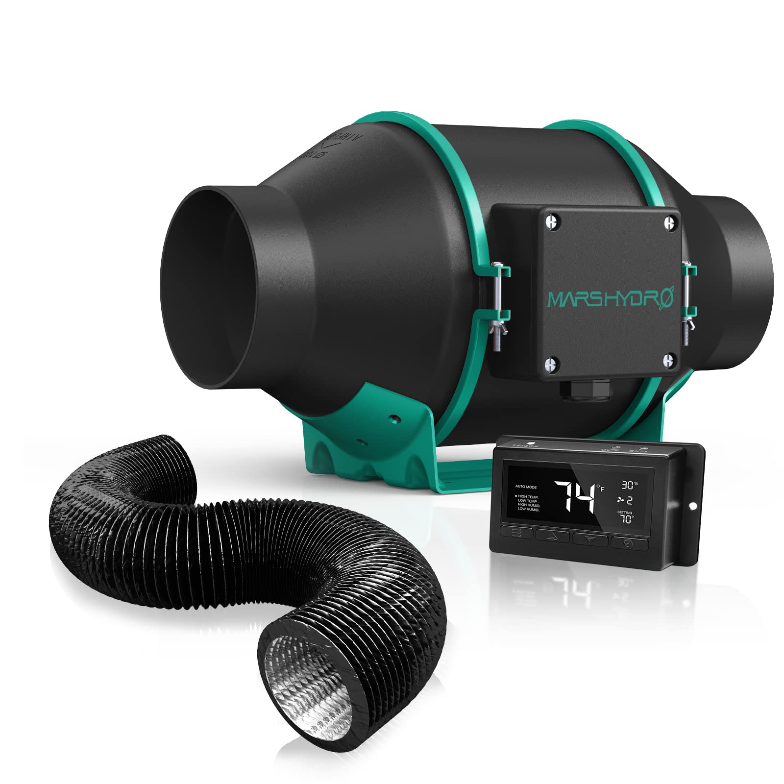 Buy MARS HYDRO 4 Inch Inline Duct Fan 205 CFM Inline Fan with