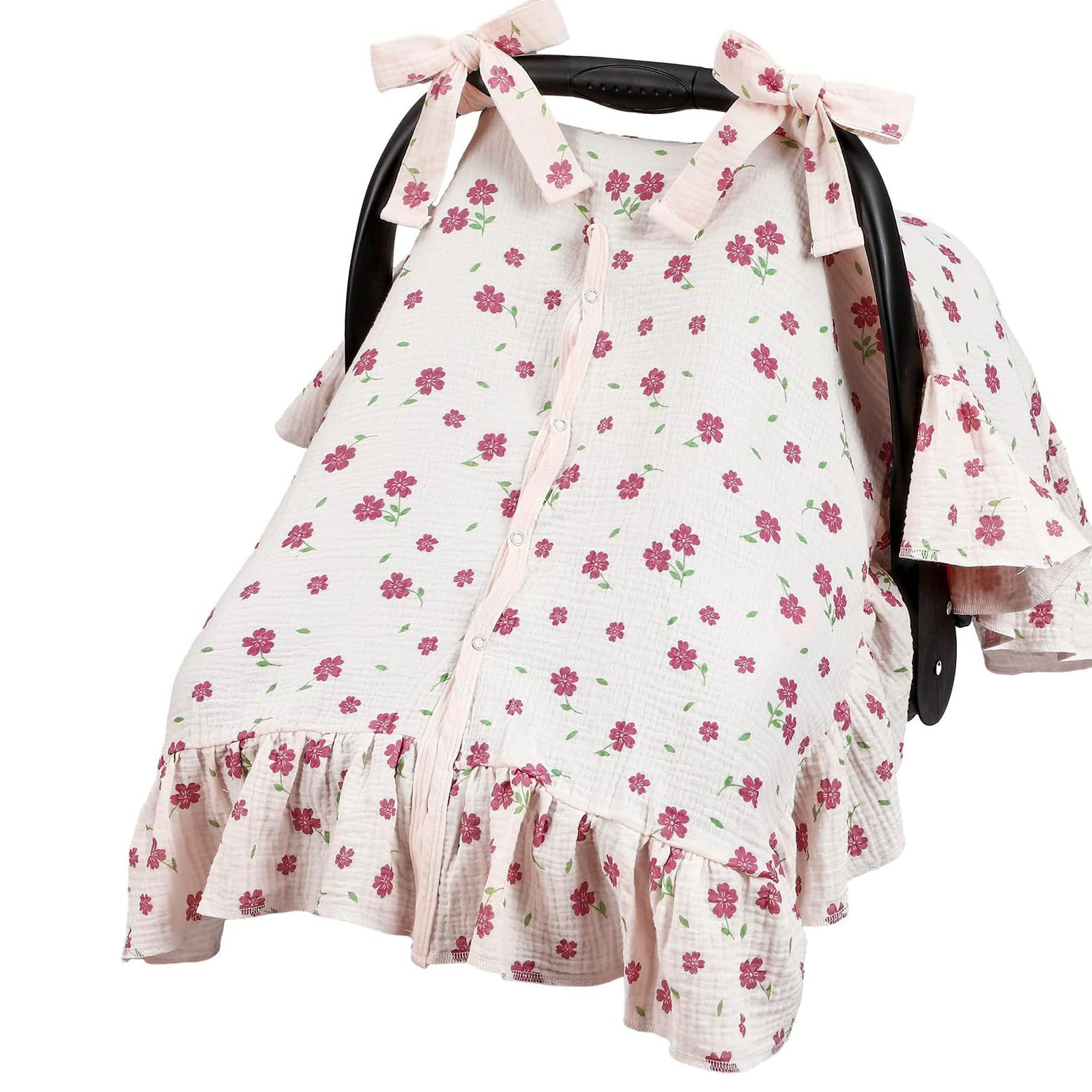 LLUJIAXI Machine Washable Cotton Nursing Cover For Discreet Breastfeeding Multipurpose As Baby Strollers Cover Or Light Blanket