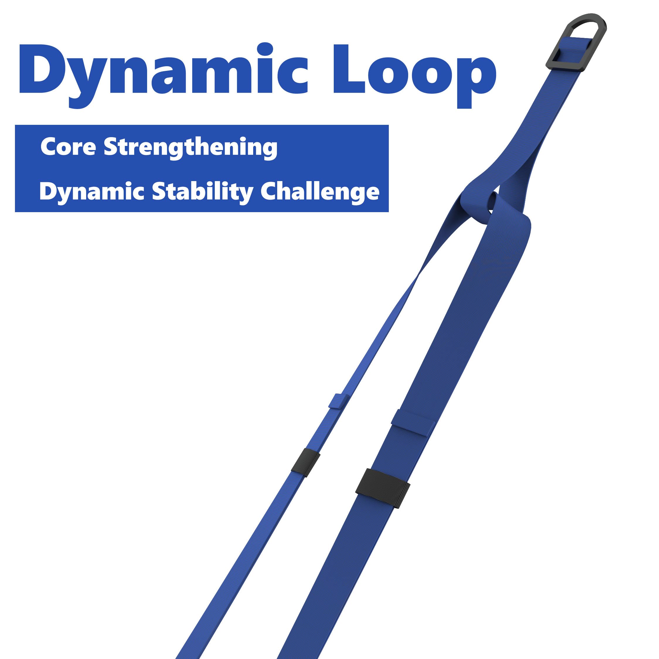 CoreKit Bodyweight Straps for Home Workouts, Full-Body Resistance Training Kit for Strength, Powerlifting, and Core Exercise (Blue)