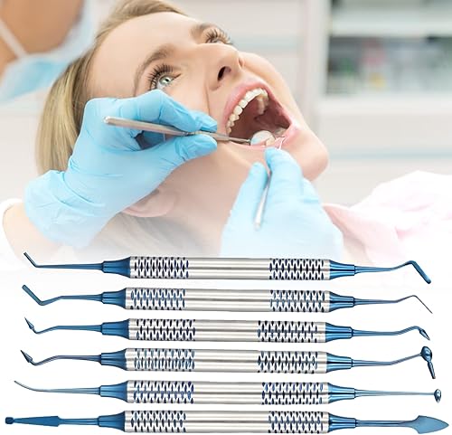 Espátulas de llenado dental, 6 herramientas dentales de doble extremo para colocación compuesta, relleno de resina compuesta, herramientas