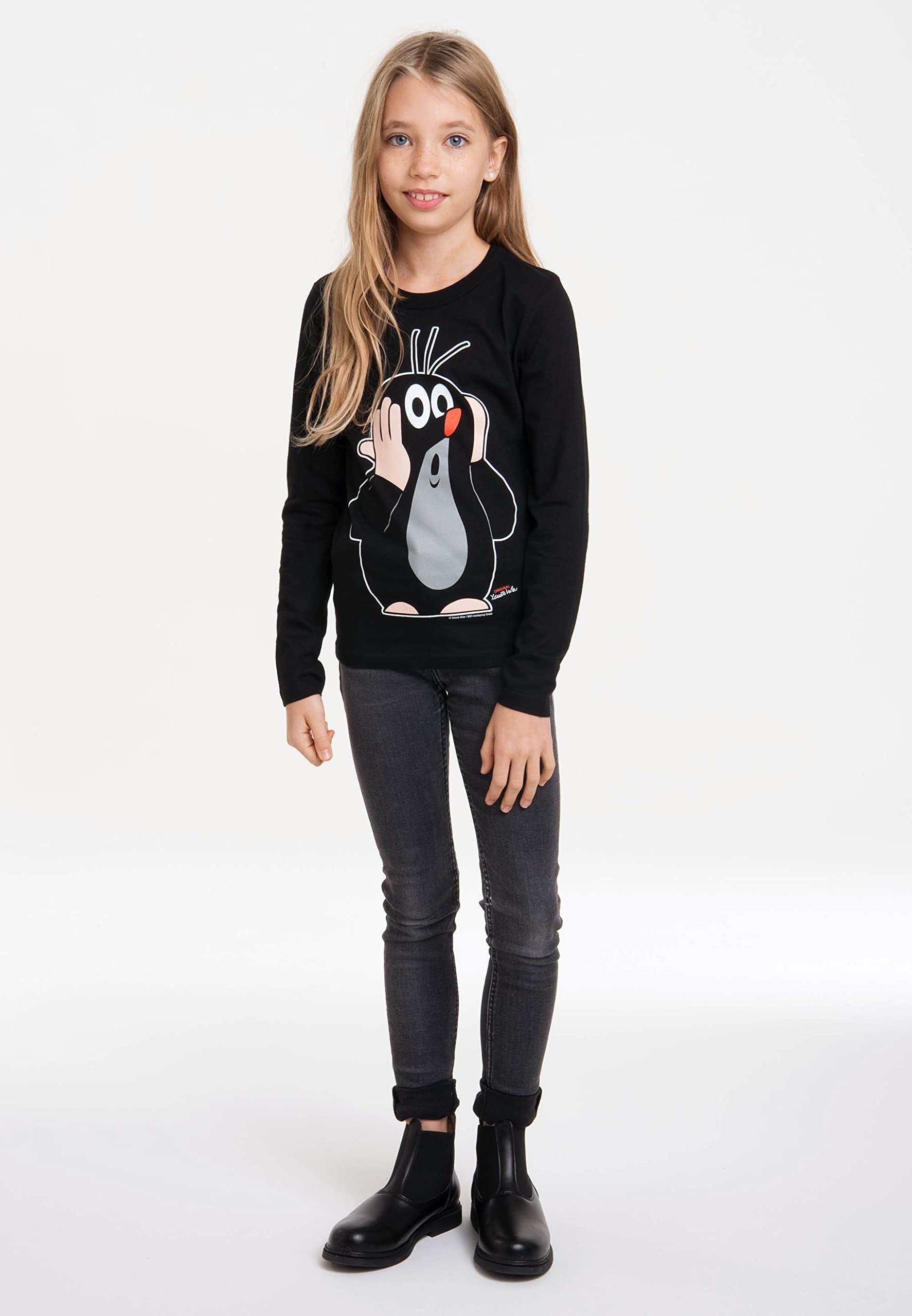Logoshirt® Der kleine Maulwurf Langarmshirt Kinder