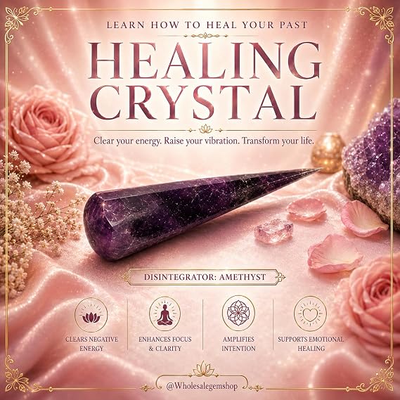Wholesale Gem Shop Purple Amethyst Disintegrator Pranic Healing