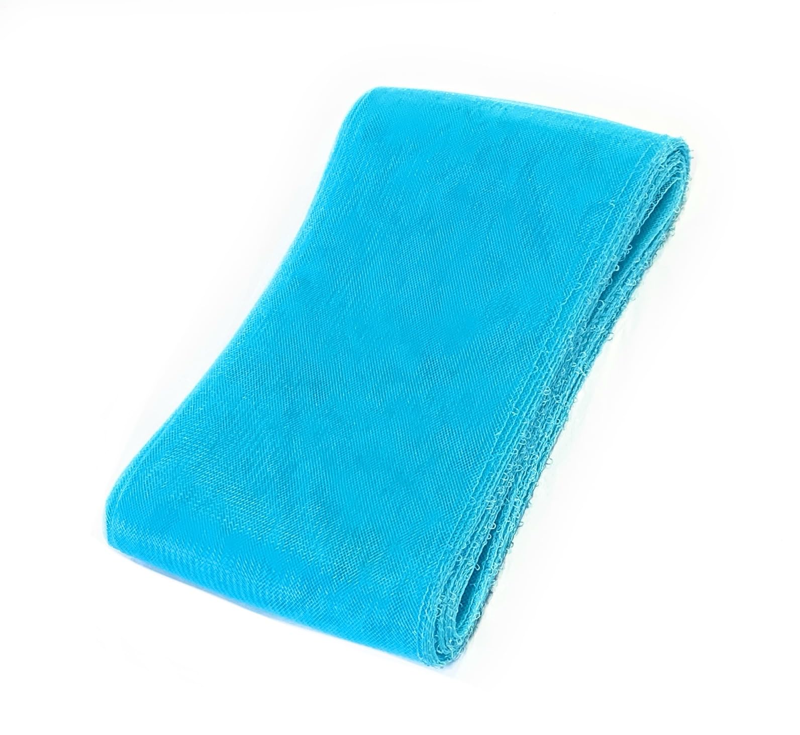 A Roll of 20m Polyester Horsehair Braid Mesh Netting Ribbons for Hem Boning Sewing Millinery Crinoline CRIN Fascinator Making Trimmings - 17cm Wide (Aqua Blue)